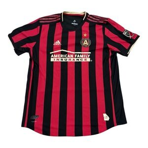 Atlanta United FC Adidas Jersey Mens. Sz XL MLS Soccer Authentic Home Red Black